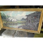 Много голяма авторска картина масло на платно от Испания - 4081